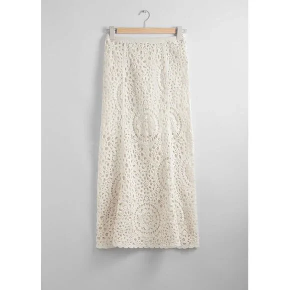 NWT & Other Stories Crocheted Midi Skirt - Picture 2 of 7